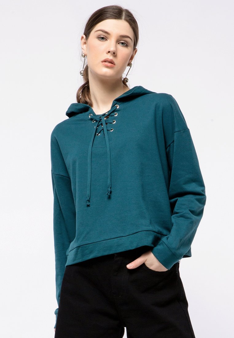 Hoodies with lacing
