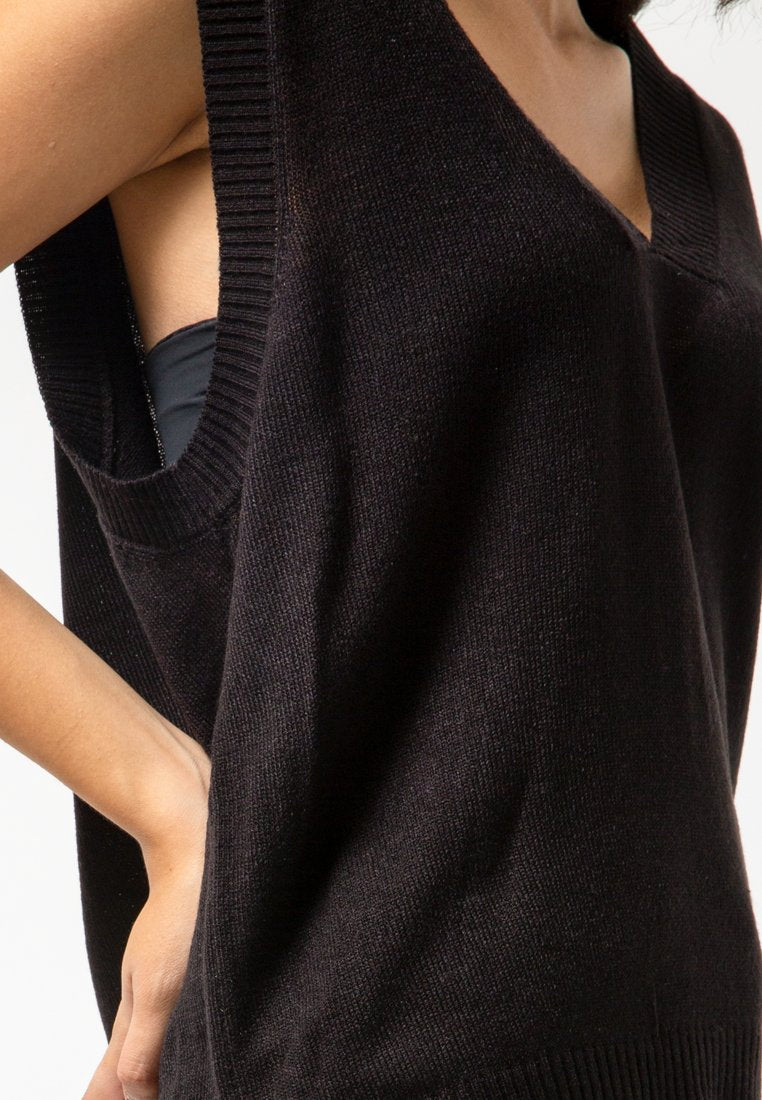 V-Neck Vest Sweater