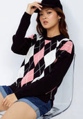 Argyle Knit Sweater
