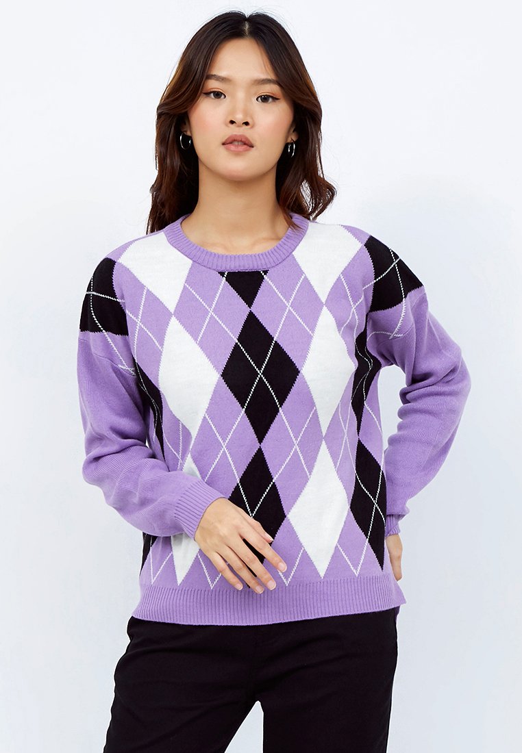 Argyle Knit Sweater