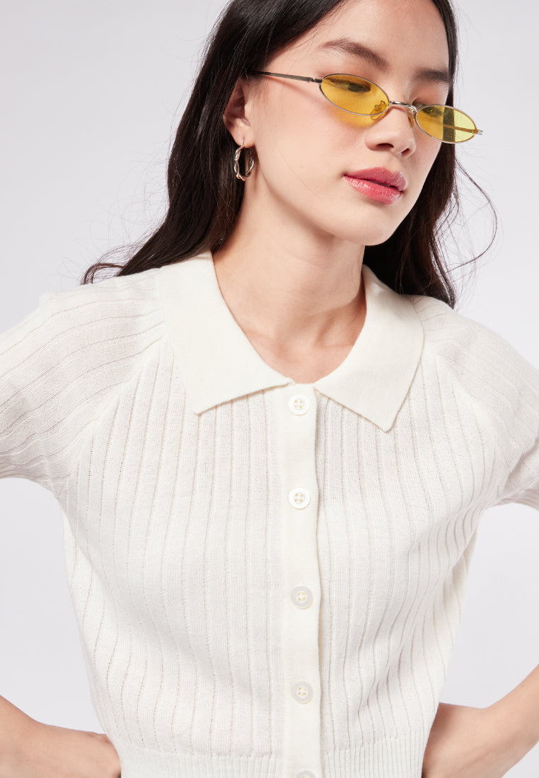 Raglan Short Sleeve Polo Top