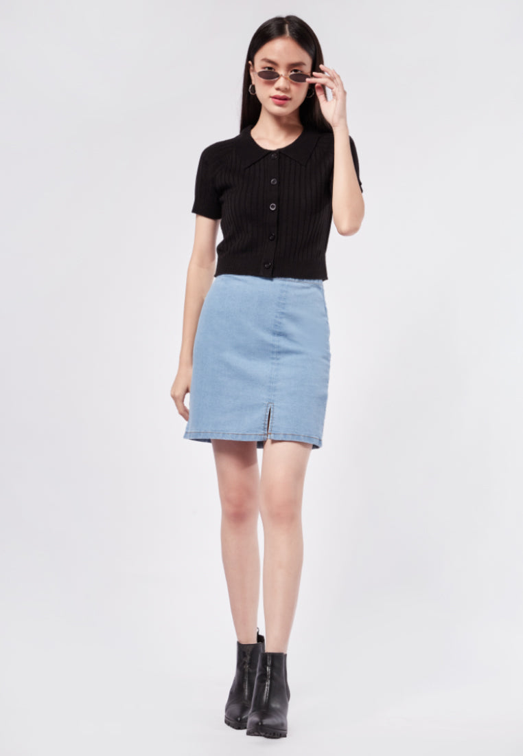 Raglan Short Sleeve Polo Top