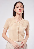 Raglan Short Sleeve Polo Top