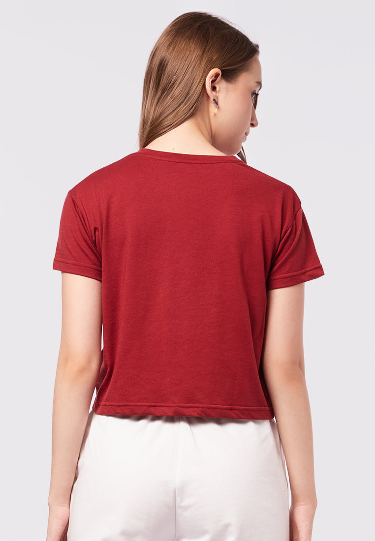 Short Sleeve Graphic Crop T-Shirt