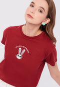Short Sleeve Graphic Crop T-Shirt