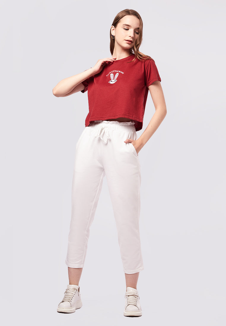 Short Sleeve Graphic Crop T-Shirt