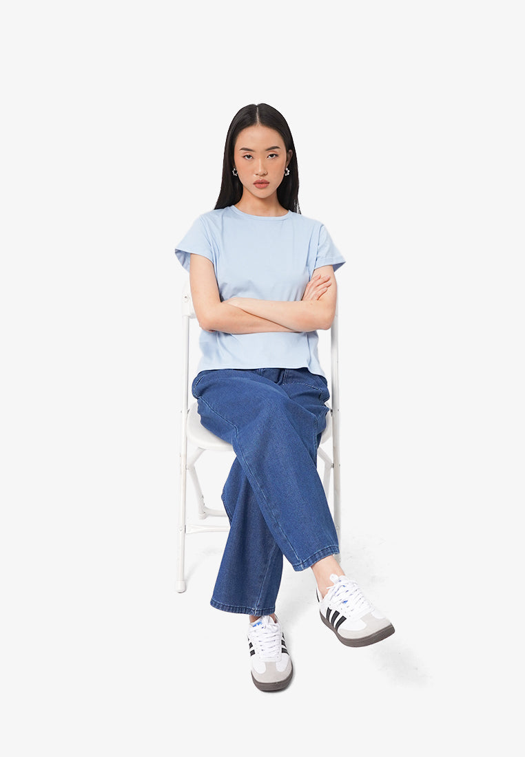 Short Sleeve Roll Up Tee