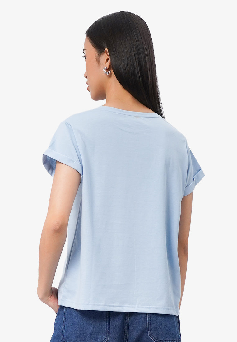 Short Sleeve Roll Up Tee