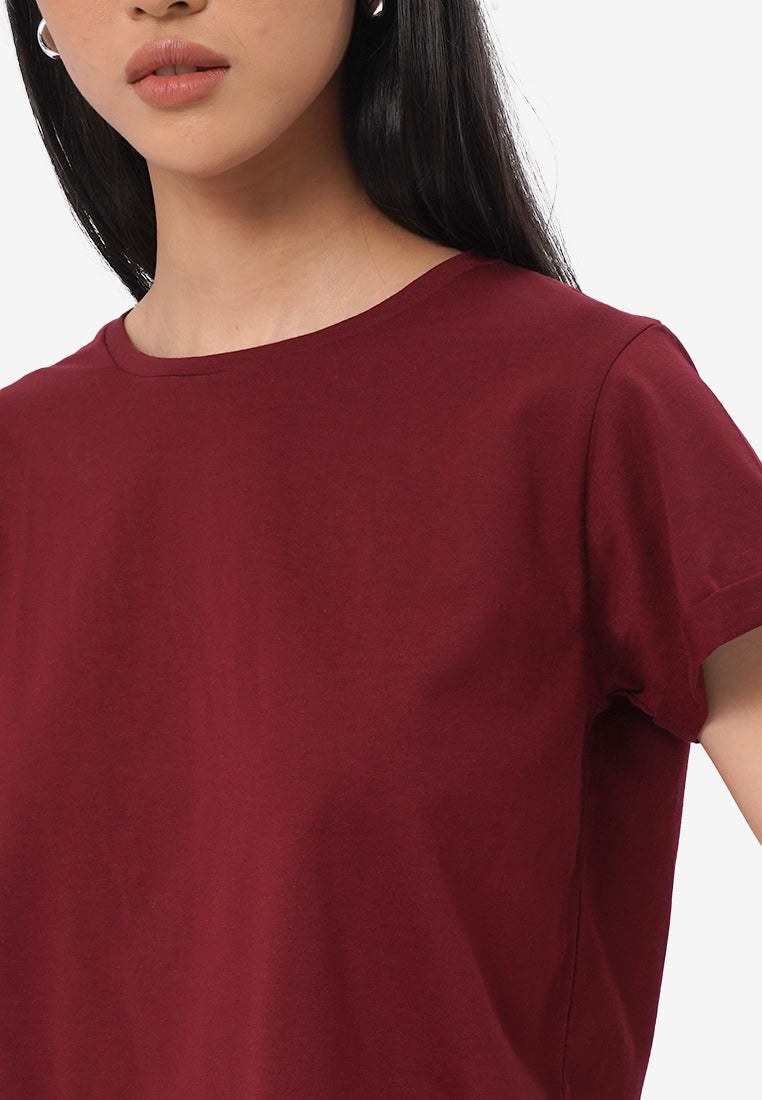 Short Sleeve Roll Up Tee