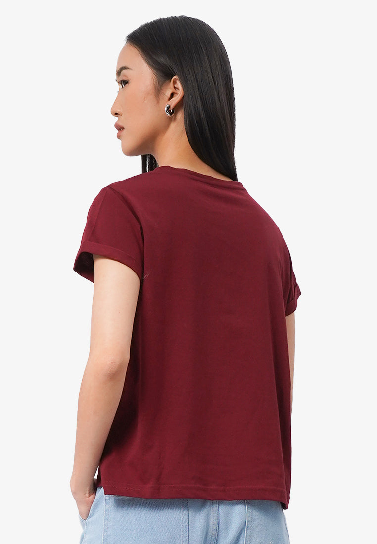 Short Sleeve Roll Up Tee