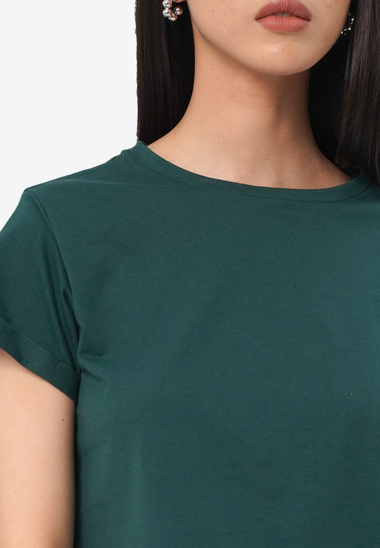 Short Sleeve Roll Up Tee