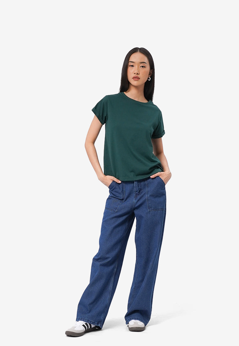 Short Sleeve Roll Up Tee