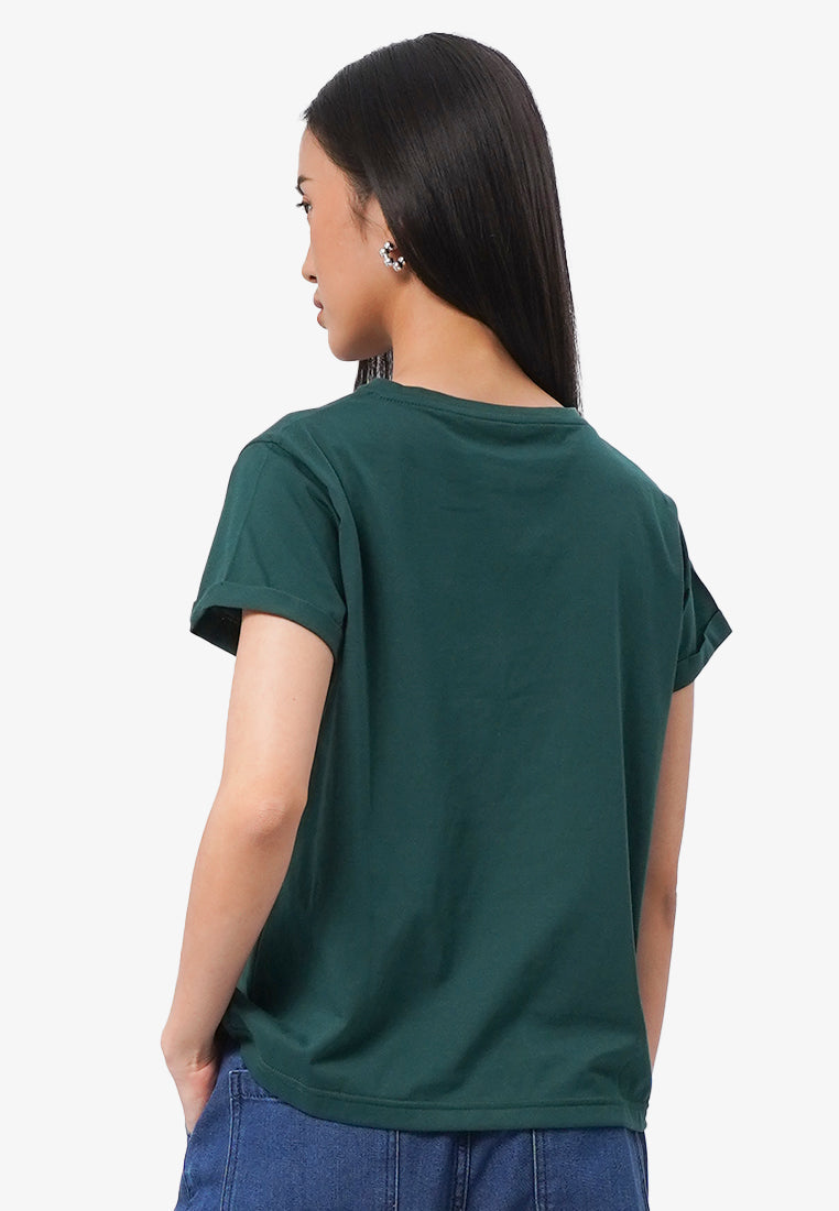 Short Sleeve Roll Up Tee