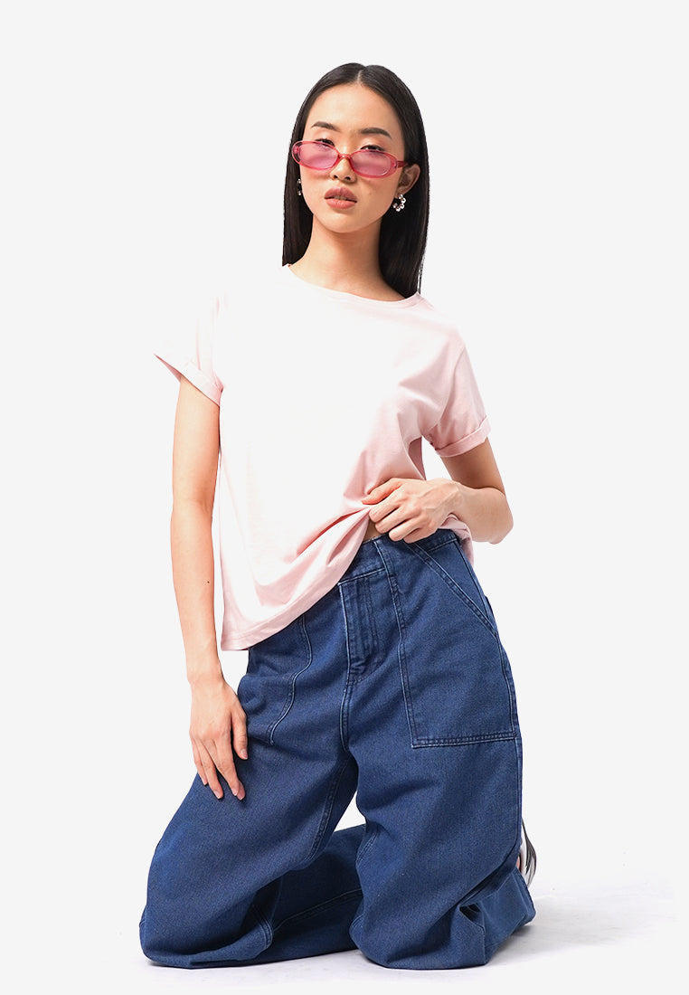 Short Sleeve Roll Up Tee
