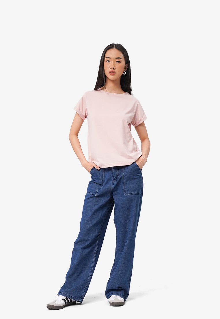 Short Sleeve Roll Up Tee