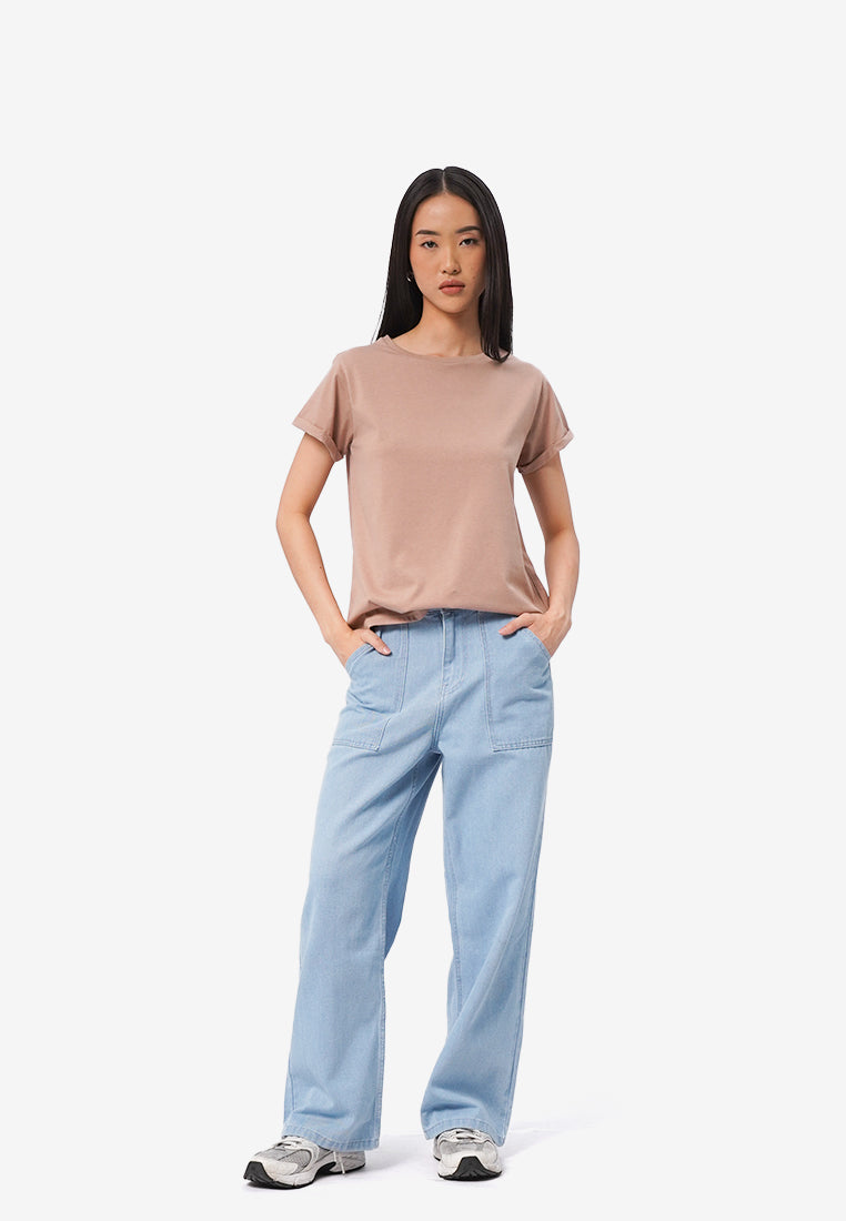Short Sleeve Roll Up Tee