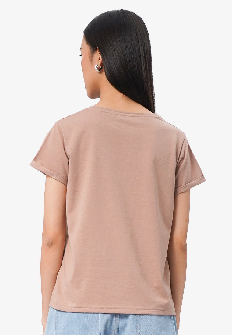 Short Sleeve Roll Up Tee