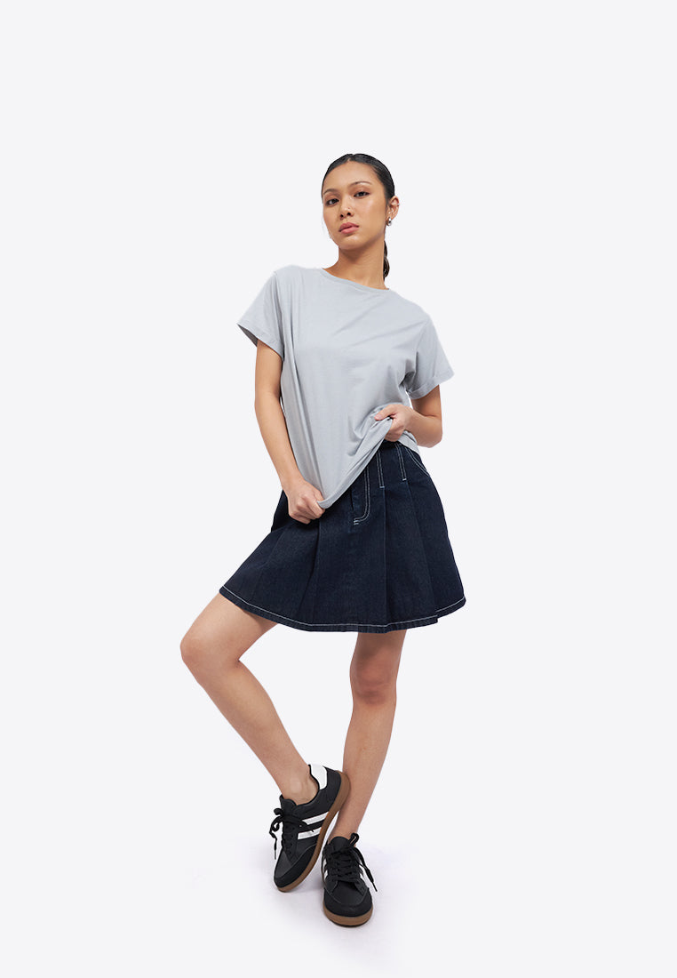 Short Sleeve Roll Up T-Shirt
