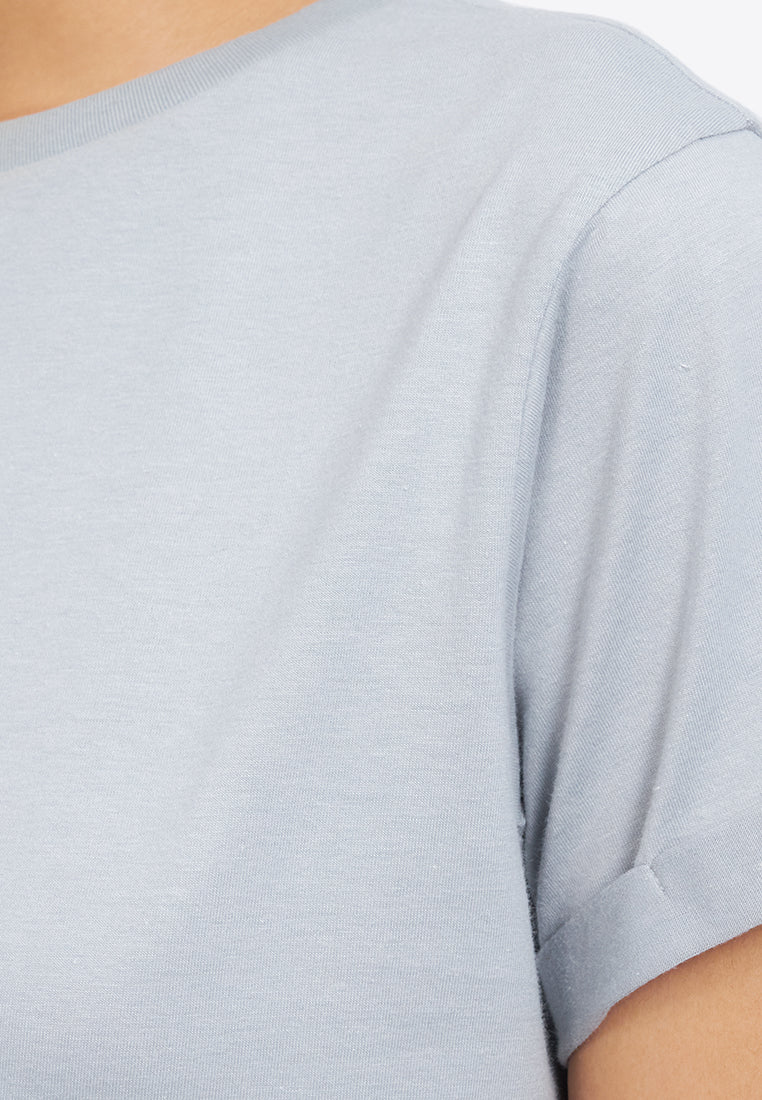 Short Sleeve Roll Up T-Shirt