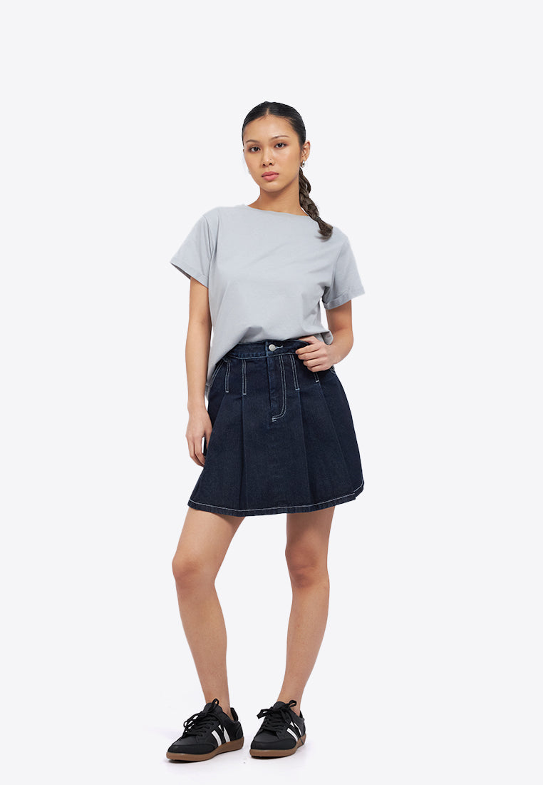 Short Sleeve Roll Up T-Shirt