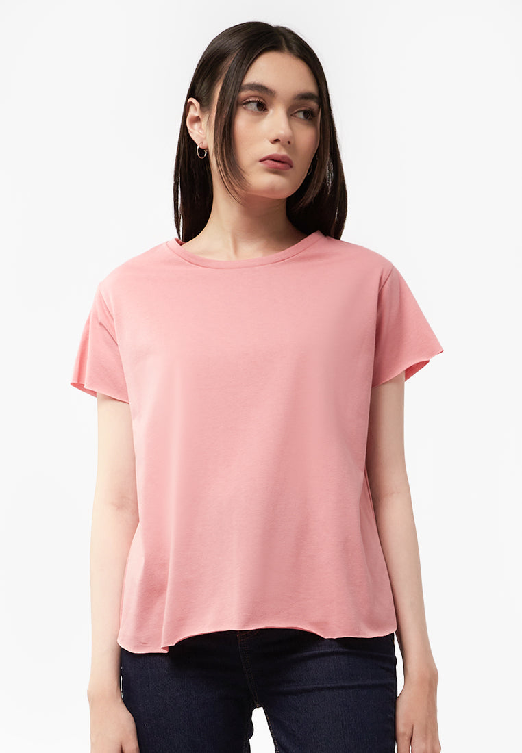 Regular Fit Short Sleeve T-Shirt L.Pink