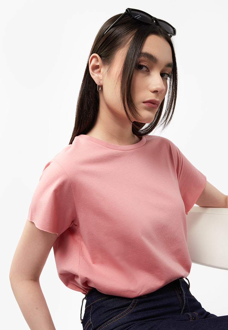 Regular Fit Short Sleeve T-Shirt L.Pink