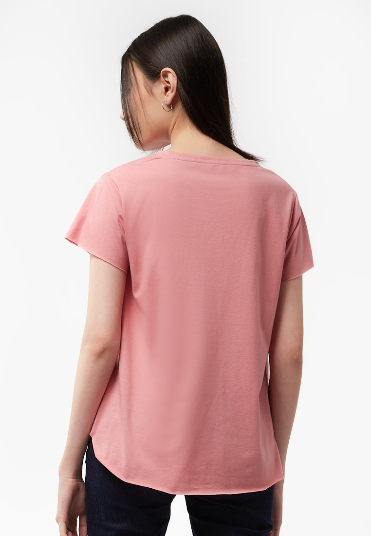 Regular Fit Short Sleeve T-Shirt L.Pink
