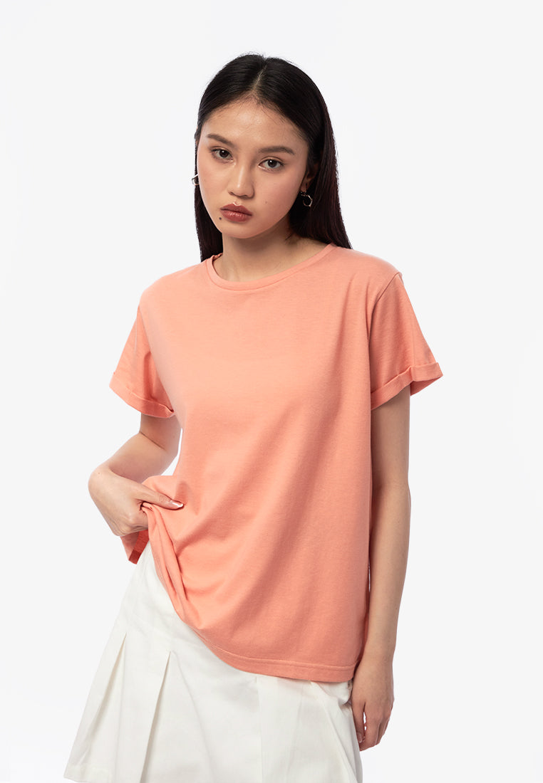 Short Sleeve Basic Loose T-Shirt
