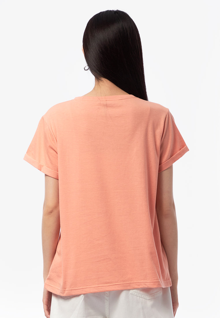 Short Sleeve Basic Loose T-Shirt