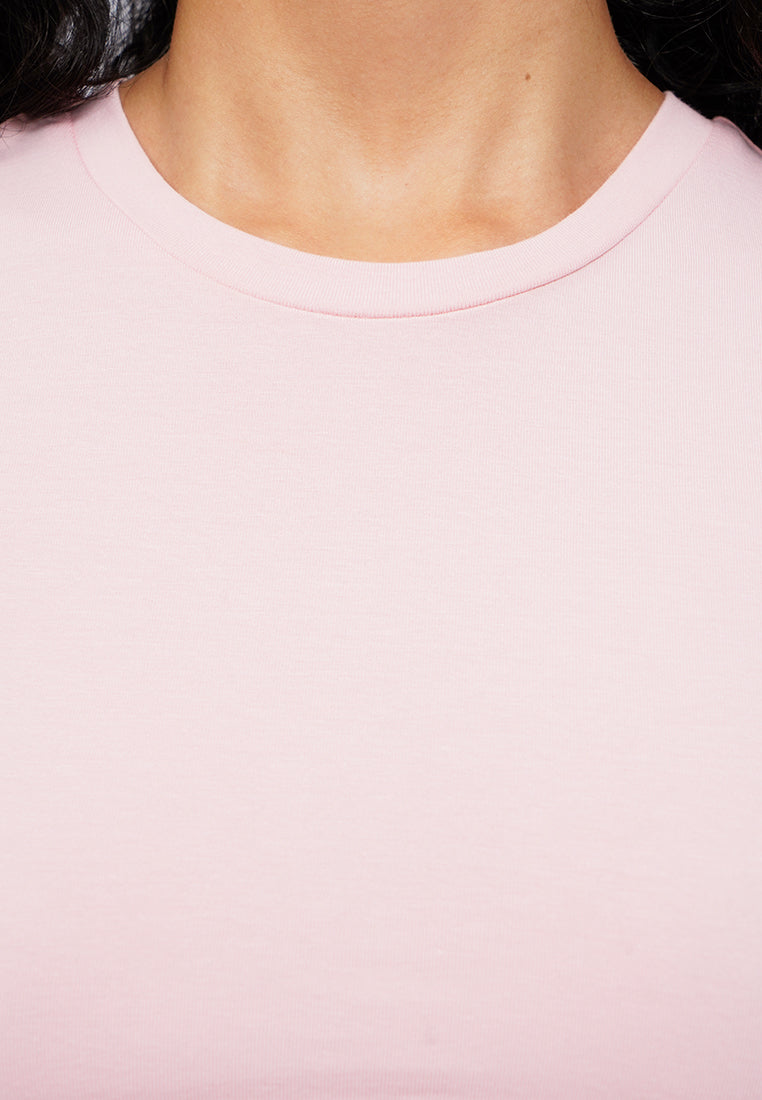 Basic Fitted Crop T-Shirt