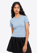 Basic Fitted Crop T-Shirt