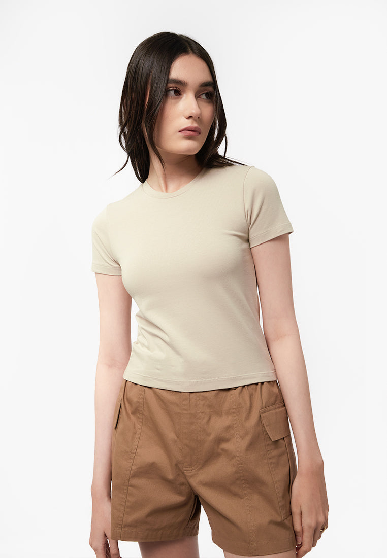 Basic Fitted Short Sleeve T-Shirt