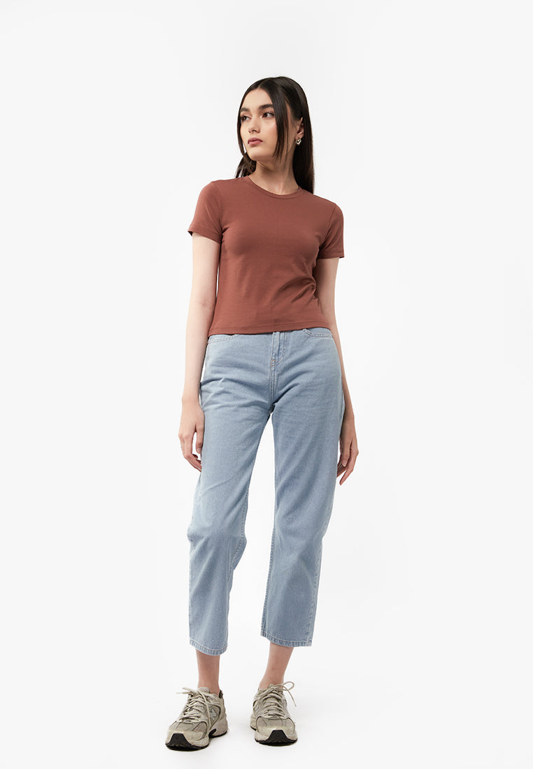 Basic Fitted Short Sleeve T-Shirt