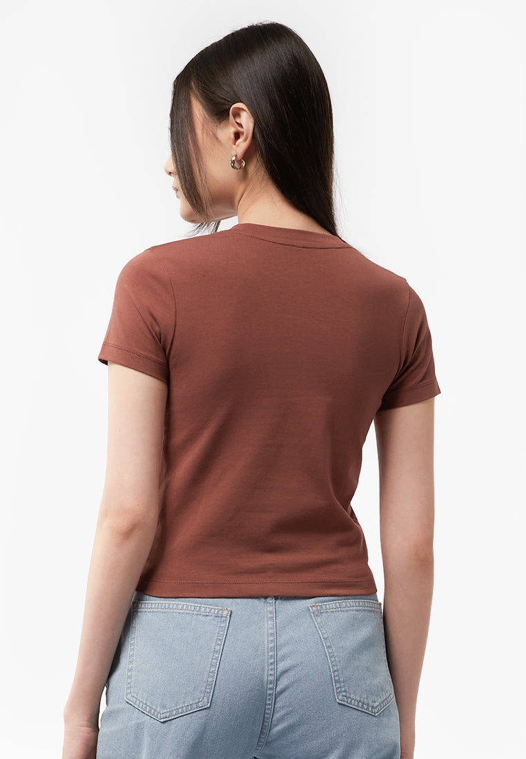 Basic Fitted Short Sleeve T-Shirt