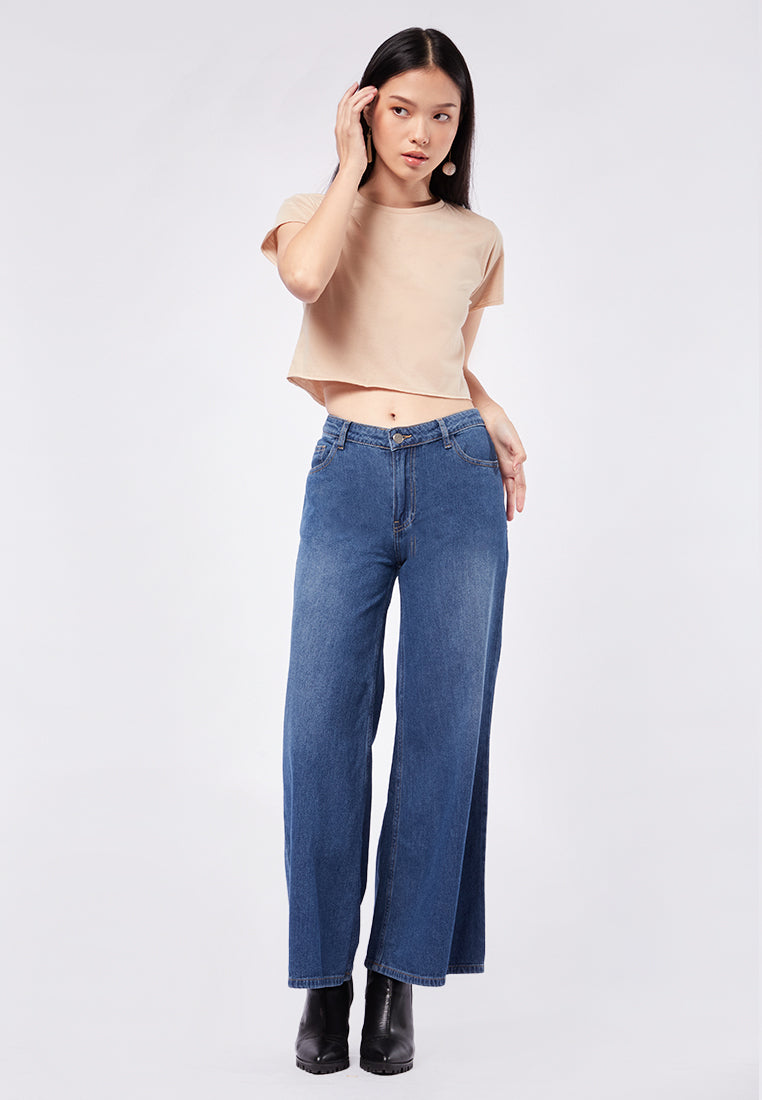 Boxy Short Sleeve Crop T-Shirt
