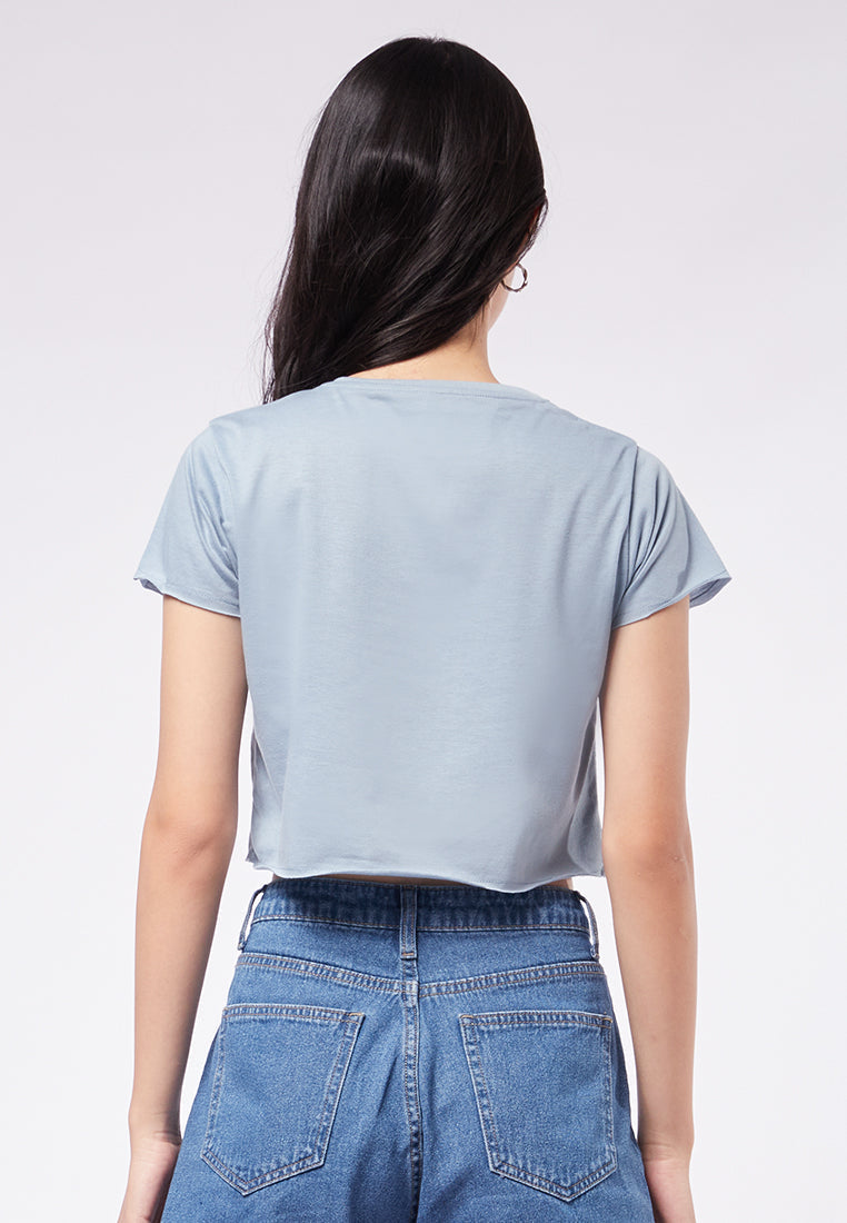 Boxy Short Sleeve Crop T-Shirt