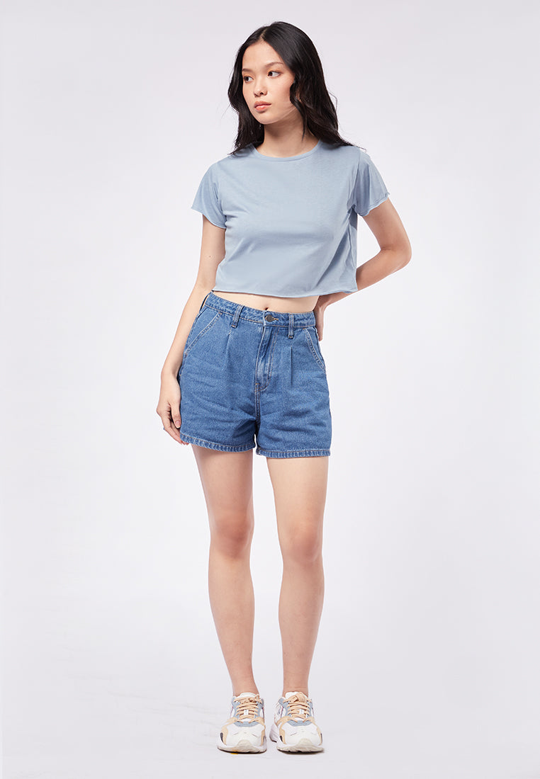 Boxy Short Sleeve Crop T-Shirt