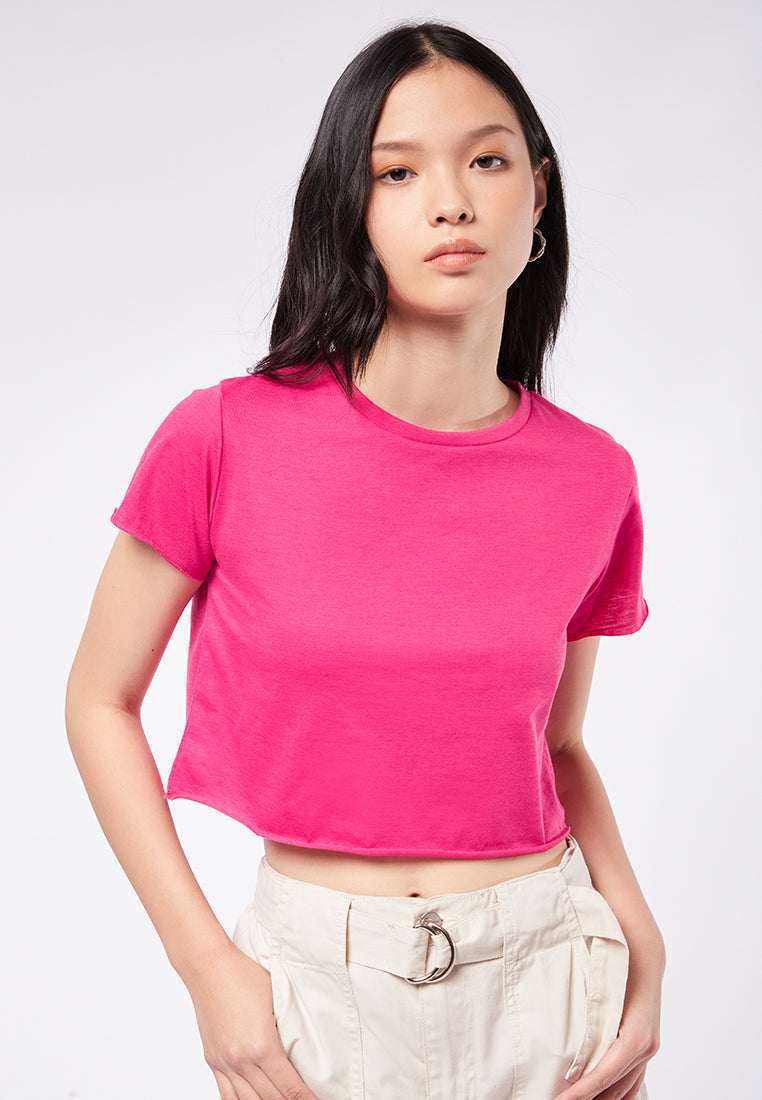 Boxy Short Sleeve Crop T-Shirt