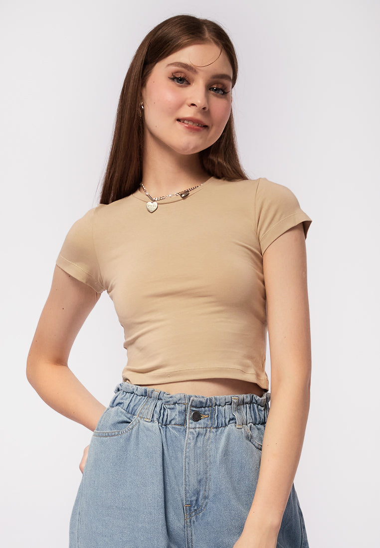 Basic Fitted Short Sleeve T-Shirt