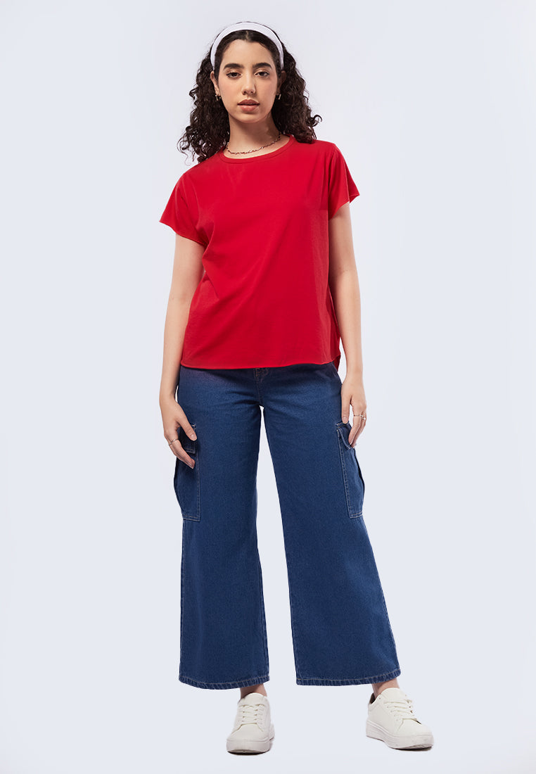 Basic Short Sleeve Loose T-Shirt
