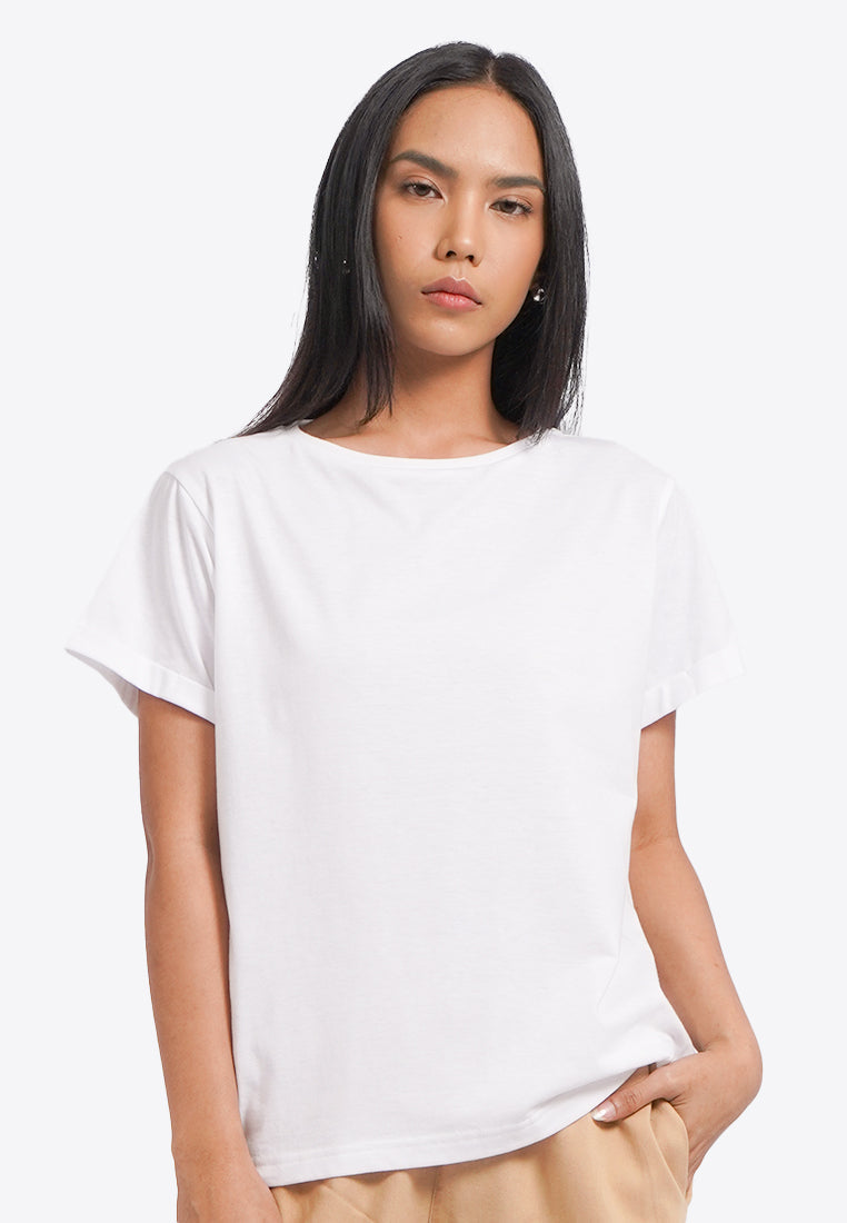 Basic Short Sleeve T-Shirt Off White