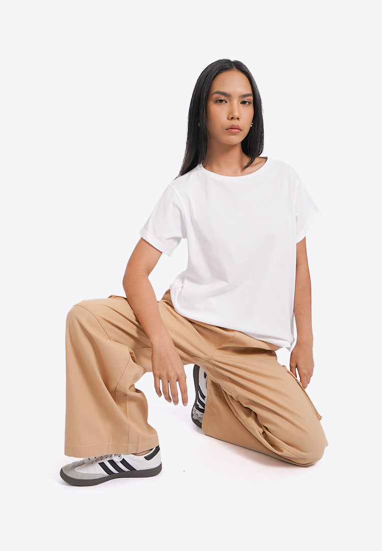Basic Short Sleeve T-Shirt Off White