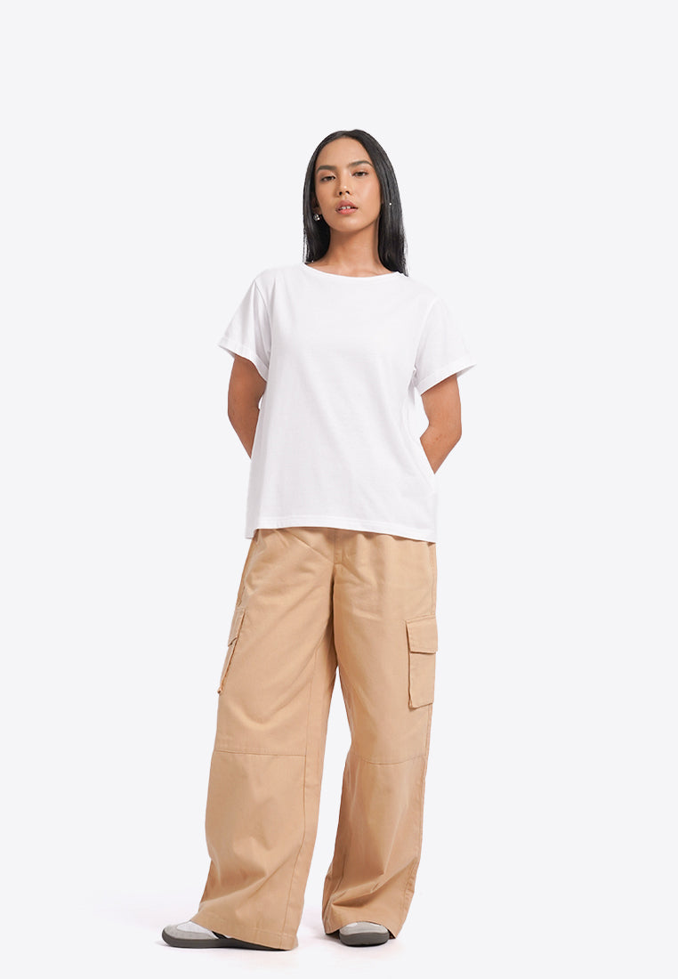 Basic Short Sleeve T-Shirt Off White