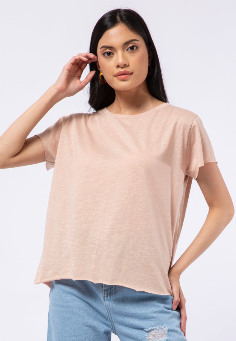 Round Neck Basic Loose T-shirt