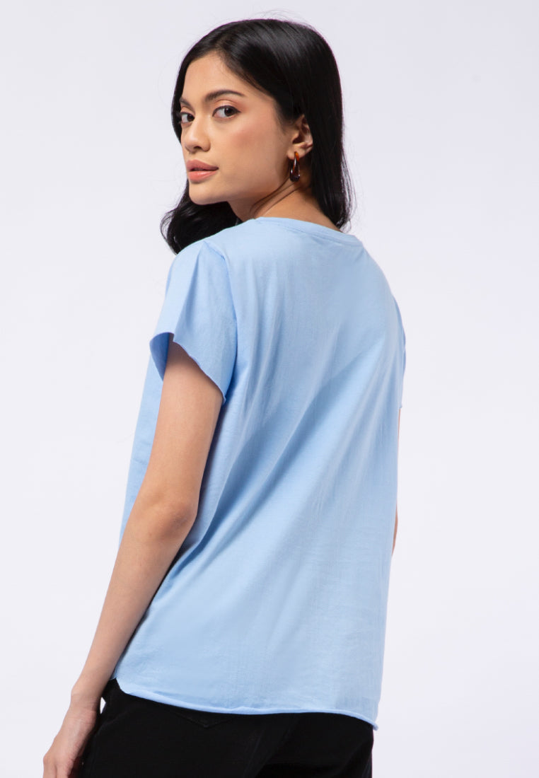 Round Neck Basic Loose T-shirt