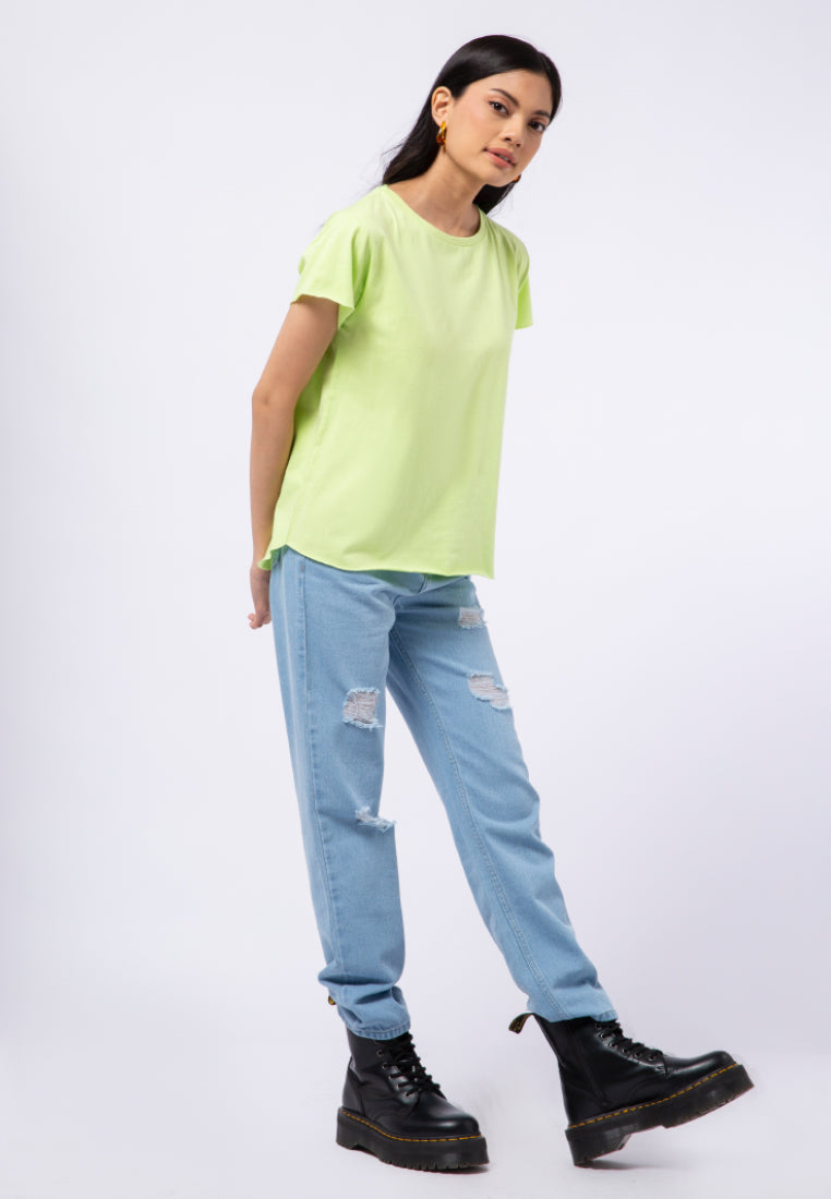 Round Neck Basic Loose T-shirt