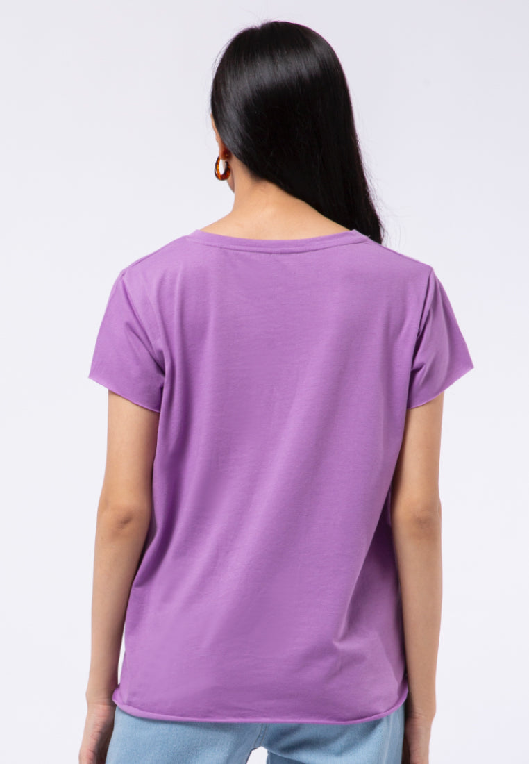 Round Neck Basic Loose T-shirt