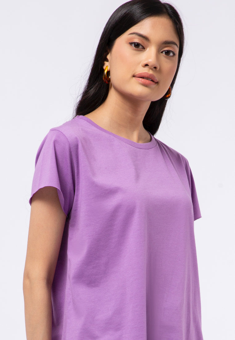 Round Neck Basic Loose T-shirt