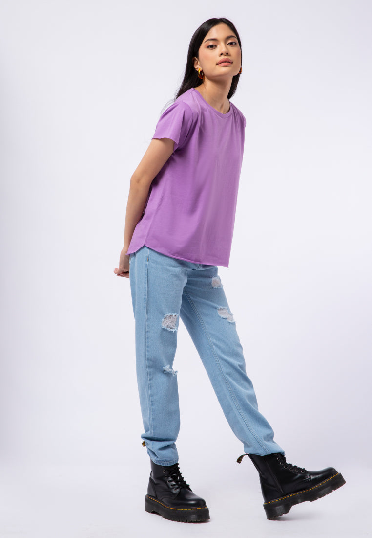 Round Neck Basic Loose T-shirt