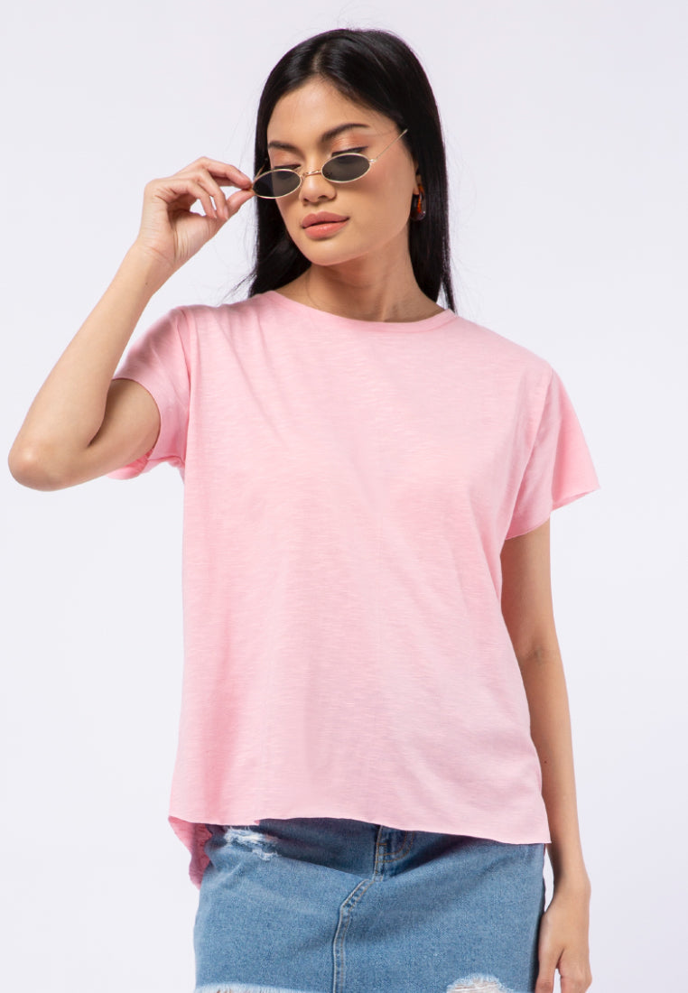 Round Neck Basic Loose T-shirt